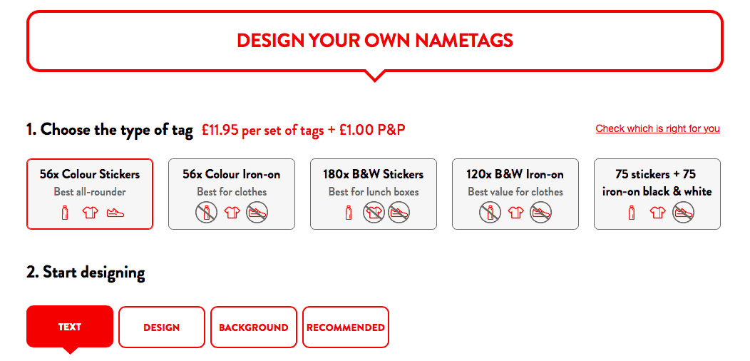 WIN Personalised Colour Nametags With MyNameTags.Com