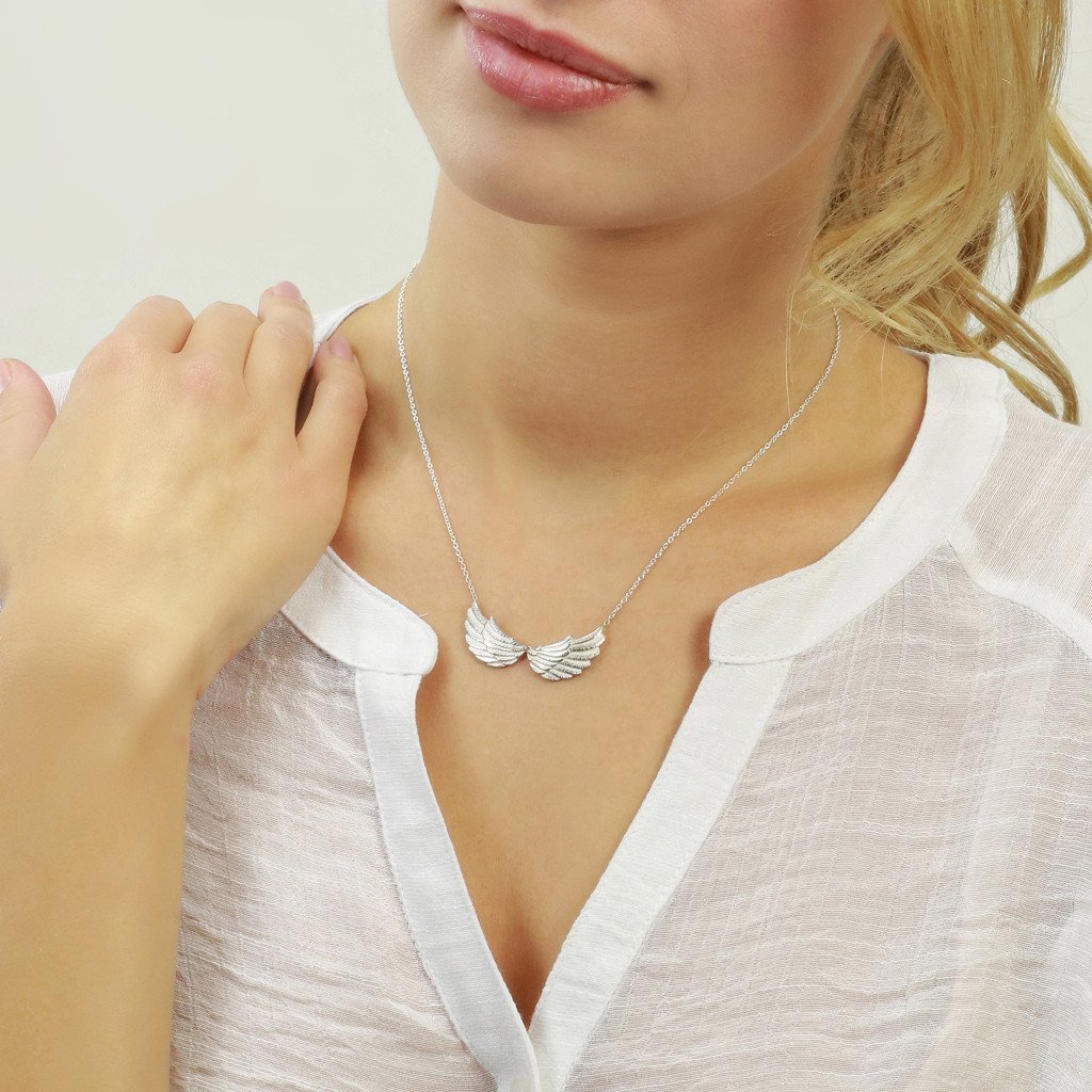 Handmade Double Wing Necklace