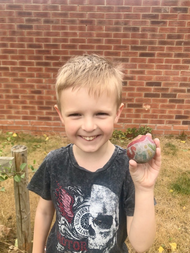 rock hunting and hiding