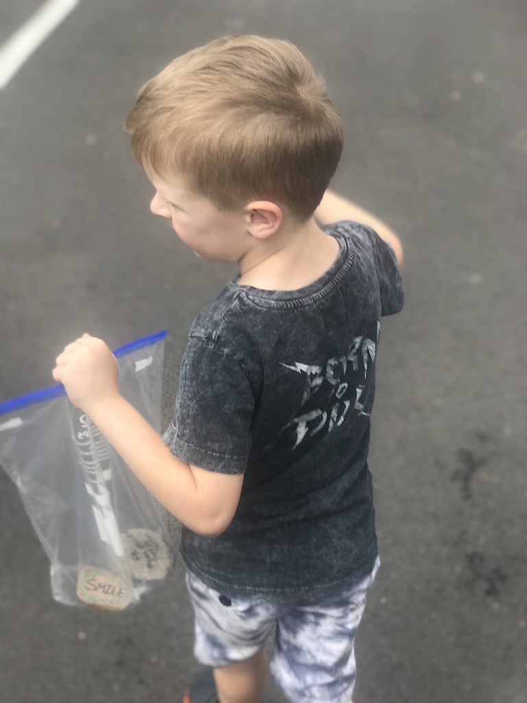 rock hunting and hiding