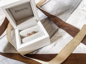 Browns Rosa Mer Morganite and Diamond Stud Earrings
