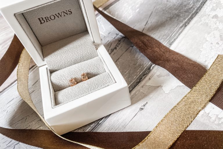 Browns Rosa Mer Morganite and Diamond Stud Earrings