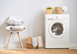 Interior,Of,A,Real,Laundry,Room,With,A,Washing,Machine